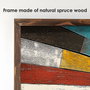 Wallity Pintura Decorativa EMR017 Multicolor en MDF con Marco